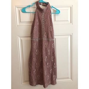 ASOS mauve lace dress